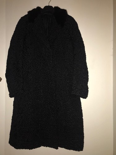 Manteau fourrure femme noir - , en