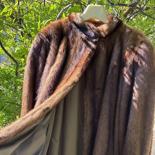 Manteau vison doré brun - en,