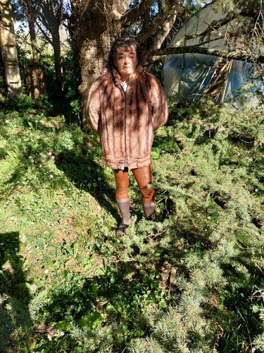 Manteau court vison marron - court,